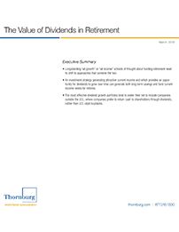 The Value of Dividends in Retirement