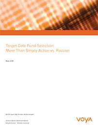 Target Date Fund Selection: More than Active vs. Passive