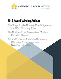 2018 Investments & Wealth Institute Award-Winning Articles