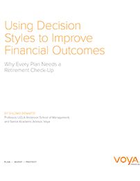 Using decision styles to improve financial outcomes