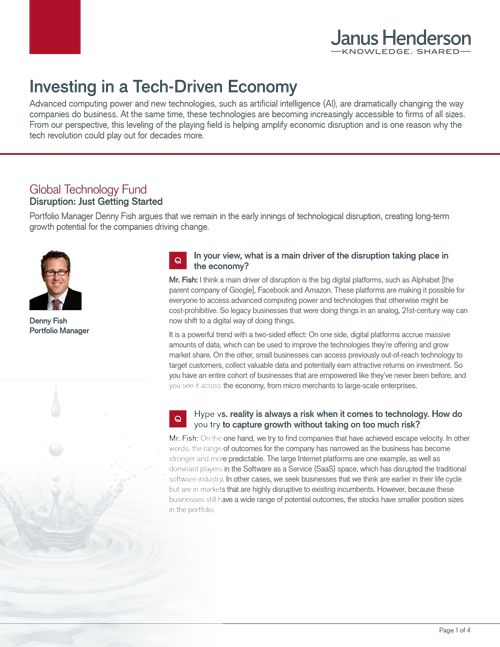 Investing in a Tech-Driven Economy