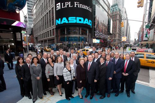 Shares of LPL Investment Holdings Inc. gained 7.2% in their first day of trading today.

After years of anticipation, LPL last night announced the initial public offering of 15,657,482 shares of its common stock —and was officially listed this morning on the Nasdaq under the symbol LPLA. 

The shares were priced at $30 last night, coming in at the high end of the $27 to $30 per share target that LPL provided earlier this month. Trading officially began at 9:30 EST this morning — and the opening bell on the Nasdaq was rung by Mark Casady, LPL's chairman and chief executive. 

Shares hit a high of $33.84 at midday and closed at $32.15.

"Our firm's public listing on the NASDAQ Stock Market is an exciting next step for our company," said Mr. Casady, in a statement released this morning. "We selected the symbol 'LPLA' to show our commitment to independent, unbiased advice. The 'A' represents our advisors and the objective advice they give to Main Street investors." (See pictures from the bell ringing this morning.

In total, the IPO netted $470 million for stockholders who sold at the opening price.

When it registered for the offering in June, the independent broker-dealer estimated the deal value might be as high as $600 million. None of the proceeds from the sale of the 15.7 million shares will go to the company.

But hundreds of LPL brokers and dozens of current and former LPL executives sold their shares on Wednesday. Mr. Casady, for one, sold stock worth $58 million, according to the company's earlier filings. (To see who made the most money off the stock sale, Click Here).

The underwriters, lead by The Goldman Sachs Group Inc. and Morgan Stanley, have a 30-day option to purchase up to an additional 1,565,748 shares from the company and a selling stockholder at the initial public offering price, the company said in a statement. 

Goldman also raked in $58 million by selling shares in the offering.

LPL Investment Holdings was acquired in 2005 by private-equity firms TPG Capital and Hellman & Friedman LLC. Since then, the brokerage has nearly doubled its number of reps and advisers. Its blistering recruiting pace has slowed in the past couple of years, but it still remained by far the largest independent broker-dealer in the business, according to InvestmentNews' 2010 B-D rankings.

LPL was one of at least four companies backed by private-equity firms scheduled to sell shares this week, the biggest for U.S. IPOs since March 2008, according to data compiled by Bloomberg. The offering came after the S&P 500 halted its longest stretch of declines in three months and General Motors Co. raised more than $20 billion selling common and preferred shares to help repay its taxpayer bailout.

“It shows that investors are still enthusiastic for new issues,” said Jack Ablin, chief investment officer at Harris Private Bank, which oversees $55 billion. (Would you recommend shares of LPL to your clients? Vote here.)

LPL Investment Holdings has more than 12,000 affiliated advisers in its network, with the lion's share at LPL Financial Inc. LPL also generated more annual revenue — $2.6 billion — than any other independent broker-dealer, according to financial rankings compiled by InvestmentNews. 

TPG and Hellman & Friedman each own 36 percent of LPL. Neither firm intends to sell shares in the IPO and have retained a combined 64 percent stake in LPL, based on the original terms of the offering. 

[This story was supplemented with reporting from Bloomberg News]

