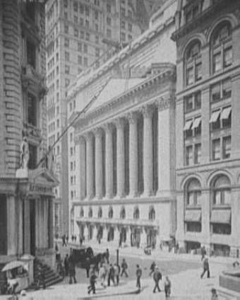 <p style="font-size:12px;"><b>How he made it:</b> In 1890, 17-year-old Benedict Gruntal joined the brokerage firm/merchant bank of Sternberger, Fuld & Sinn, which was located in lower Manhattan. Gruntal started out as a clerk, but worked his way up to cashier. He was named partner in 1900. The promotion came shortly after obtaining a seat on the New York Stock Exchange (pictured left, circa 1900), Gruntal later struck up a friendship with a young stockbroker named Albert Lilienthal. After Sternberger & Sinn closed in 1918, the firm reopened as Gruntal, Lilienthal & Co. The brokerage acquired the bond-trading firm Speyer, Alexander & Co. in 1933.
<b>Forgotten facts:</b> Although his net worth was only $5,000 at the time, young Gruntal managed to purchase a seat on the New York stock exchange, which went for $40,000. How'd he swing it? He married one of the boss's daughter and received the seat as a wedding gift. His father-in-law's investment paid off in the long run: Benedict Gruntal remained a general partner of the firm until his death in 1968. He was 95.</p>
