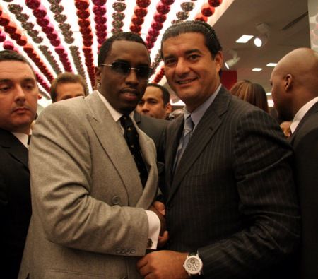 Pictured, right, with P. Diddy. <i>Photo c/o <a href=http://www.diamondvues.com/>diamondvues.com</a></i>