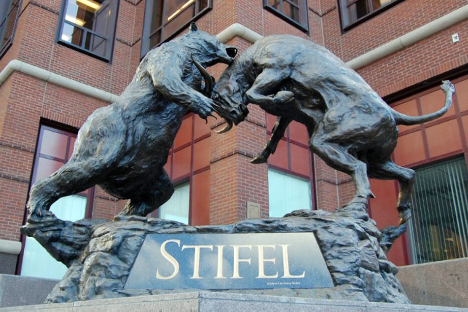 Stifel outside statue