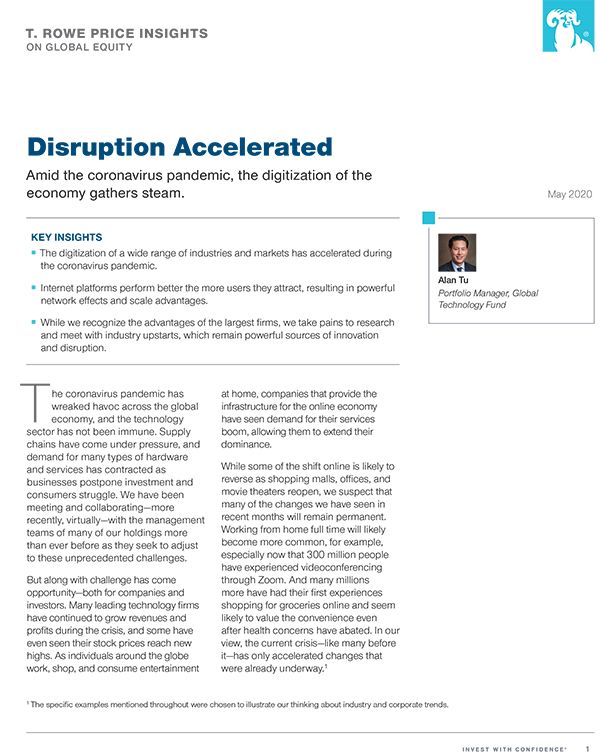 Disruption Accelerated
