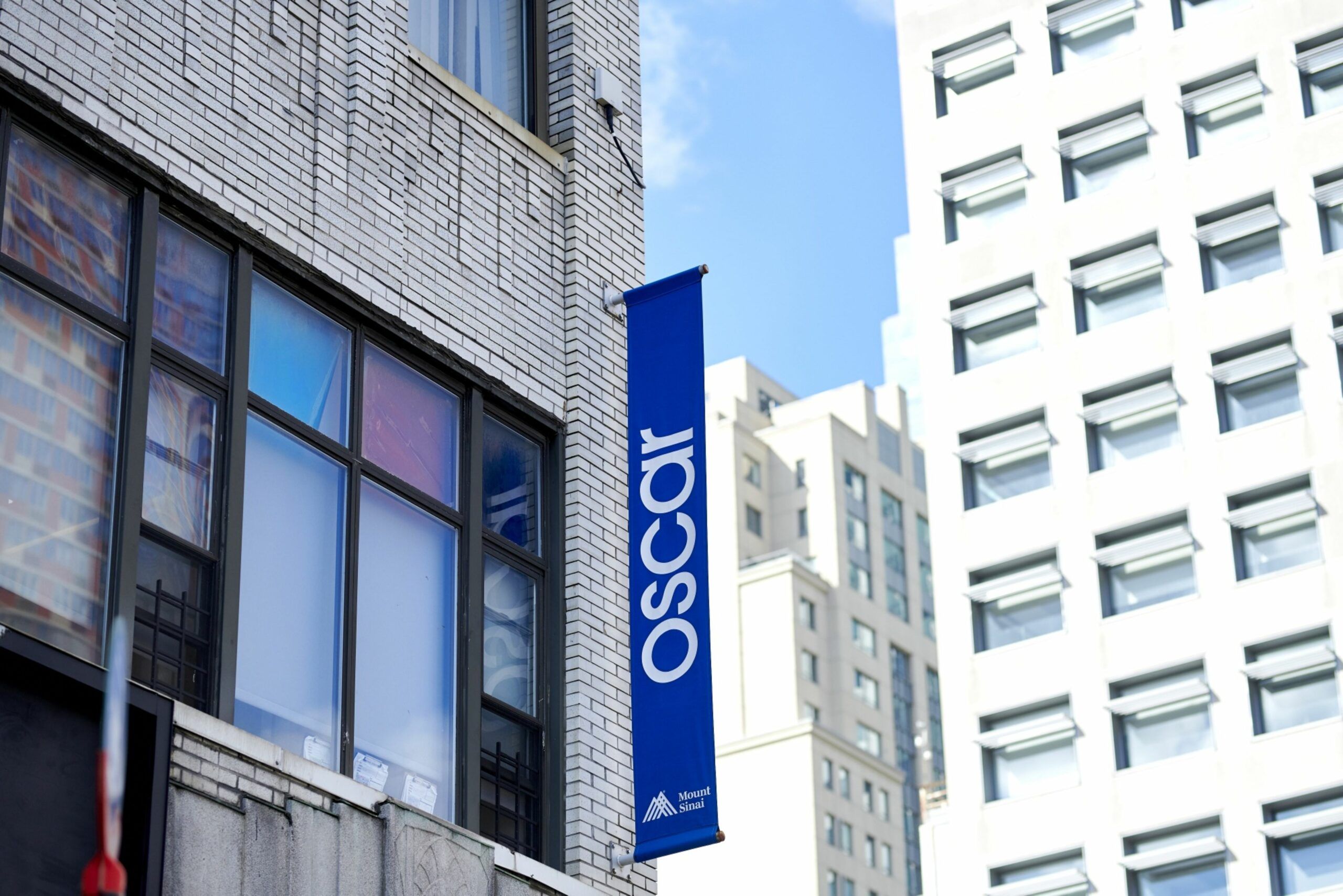 Signage outside the Oscar Health Center in the Brooklyn Borough of New York, U.S., on  Thursday, March 4, 2021. Oscar Health Inc. opened trading at $36 after its $1.44 billion IPO priced at $39 per share, above its $36 to $38 offering range. Photographer: Gabby Jones/Bloomberg
