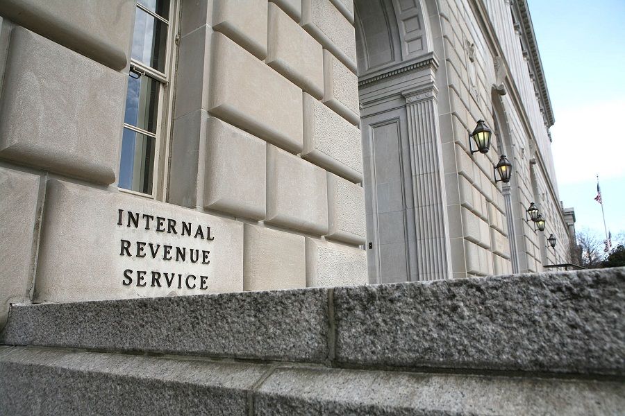 The Internal Revenue Service Building on Constitution Avenue NW in Washington, DC on January 26, 2007.  Photograph: Dennis Brack/Bloomberg News