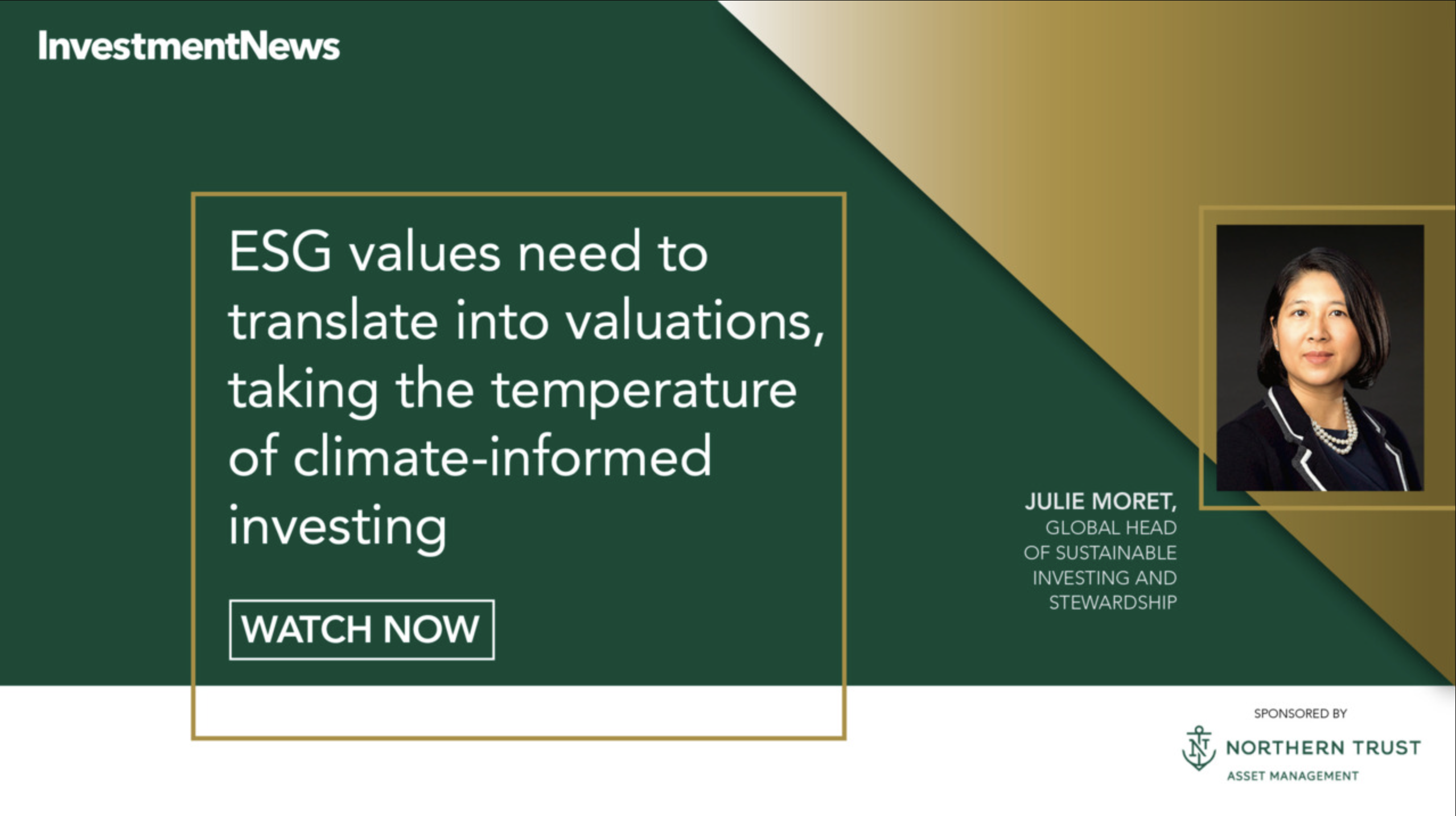 ESG values need to translate into valuations, taking the temperature of climate-informed investing