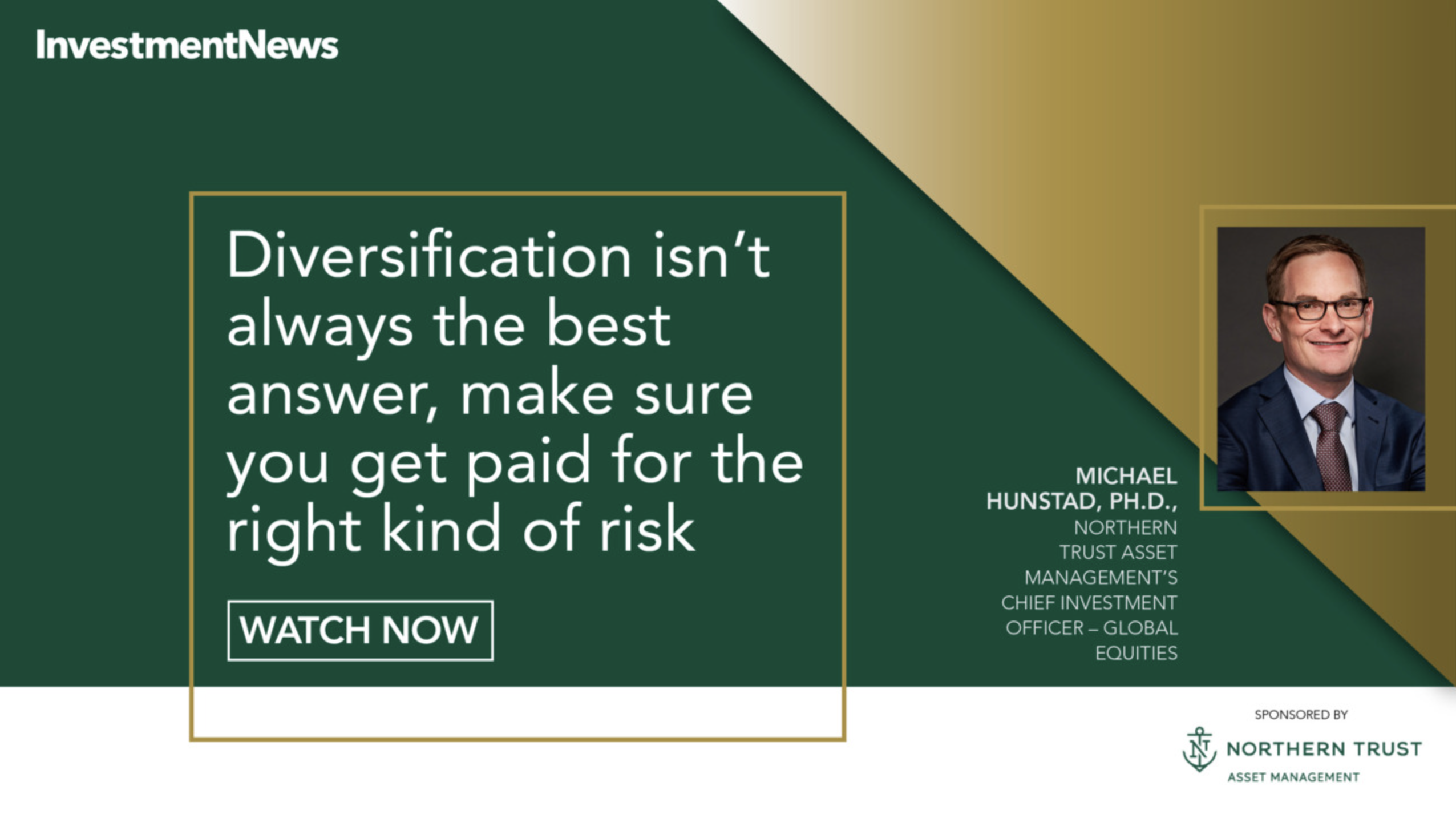 Diversification isn't always the best answer, make sure you get paid for the right kind of risk